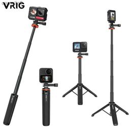Treppiedi VRIG TP-08 Treppiede allungabile per selfie stick per GoPro Hero 12 11 10 9 8 7 6 5 4 Insta360 X3 One R Osmo Action Camera AccessoriesL231109
