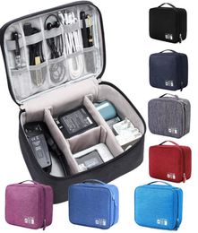 Storage Bags Electronic Accessories Case Bag Waterproof Organiser Power Bank Chargers Mouse USB Cable Earphones OutGoing Business1650443