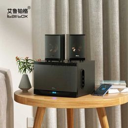 Computer Speakers IBALL Household Wooden 2.1 Multimedia Speaker Computer Audio Desktop Subwoofer TV Audio Bluetooth 5.0 60W Big Power Hi-fi Stereo YQ231103