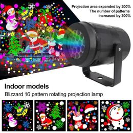 Christmas Decorations Christmas Projector Lights Outdoor Holiday Led Projection Lamp Waterproof Xmas Decor Snowflake Laser Light Party Stage Lights 231109
