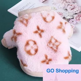 Top Pet Clothing Milk Dog Clothes Cat Autumn and Winter Small Puppy Teddy Small Dogs Pets Plush Coat Wholesale