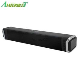 Computer Speakers AMTERBEST Super Bass 10W Bluetooth Speaker FM Radio Portable Wireless Computer Speaker Support USB TF Card Loudspeaker YQ231103