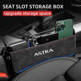 Car Organizer Multifunction Seat Crevice Storage Box For Opel Astra auto Car Seat Gap Organizer Seat Side Bag Reserved Charging Cable Hole Q231109