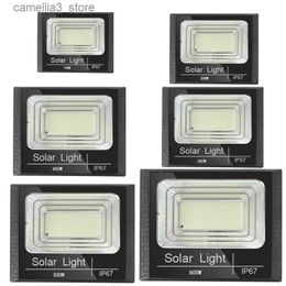 Solar Wall Lights 50-500W Solar Flood Lights with Remote Control Outdoor IP67 Waterproof Solar Powered Spotlight Solar Reflector Wall Lamps Hot Q231109