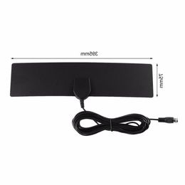 Freeshipping HDTV Digital Indoor Antenna Ultra Thin TV Antenna Full 1080 4K HDTV LAN-1051 25 Miles Range Digital Signal Reception Qqeea