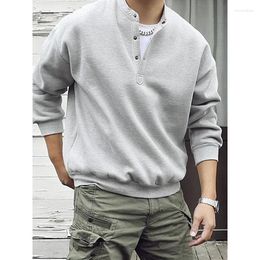 Men's T Shirts 3xl 2xl Loose 150kg Worn Autumn Spring Long Sleeve Casual Men Shirt Fashion Neck Vintage Oversized Warm Clothes