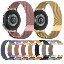 Magnetic Loop Metal Band Straps For Samsung Galaxy Watch 6 5 4 Pro Wristband Stainless Steel Watch Bracelet Mesh Strap Replacement 20mm 22mm
