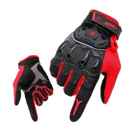 Cycling Gloves Men's Cycling Gloves Women Motorcycle Accessories Shockproof Mittens Bicycle Touchscreen Breathable Full Finger Bike Gloves 231109