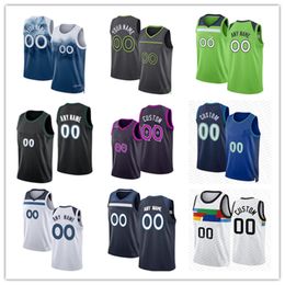 Juventude personalizada Minnesotas Anthony Edwards Naz Reid Timberwolves Karl-Anthony Towns Rudy Gobert Mike Conley Jaden McDaniels Kyle Anderson Jerseys de basquete