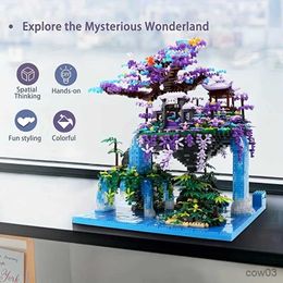 Blocks 4574PCS Fairy Pavilion Building Blocks Ancient Style Series Assemble Bricks Toys Ornament Model Christmas Gifts R231109