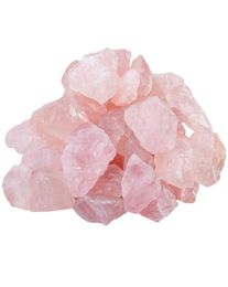 Holiday gift 200g Natural Raw Pink Rose Quartz Crystal Rough Stone Specimen for Tumbling Polishing Wicca Reiki Healing8426486