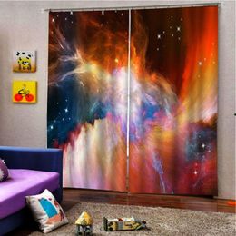 Curtain 3D Window Colourful Curtains For Living Room Bedroom Luxury Drapes Modern Theme Decoration