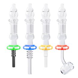 Love_e_cig CSYC NC008 Hookah Glass Water Bongs Pipes Oil Rig Bubbler 10mm 14mm Quartz Ceramic Nail Keck Clip Dab Smoking Pipe