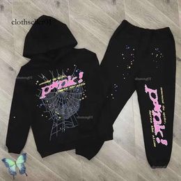 Men's Hoodies Sweatshirts Black Brown Hoodie Sweatshirt Real Photo Tracksuit Spider Web Pullovers Sp5der 555555798 824