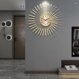 Wall Clocks Large Clock Home Decor Light Luxury Digital Mute Living Room Decoration Watch Reloj De Pared