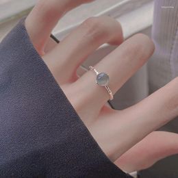 Cluster Rings Cool Design Light Luxury High-end 925 Sterling Silver Moonlight Stone Girl Ring Minimalist Fresh And Trendy
