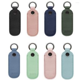 Storage Bags Leather U Disc Pouch Key Ring Holder USB Flash Drive Bag Pendrive Protective Cover Memory Stick Case Digital Accessories