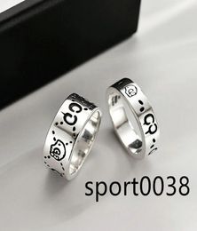 Women Men Ghost Skull Ring Letter Rings Gift for Love Couple Fashion Jewellery Accessories US Size 5118242917