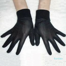 1 pair Pure Silk Black Liner Inner Thin Gloves Bike Motorcycle Soft Sport Gloves Driving Cycling Party Gloves One Size