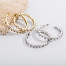 Hoop Earrings Arrivals Super Big Circle Dangle Gold Unique Hyperbole Screw Thread Women Luxury Jewelry