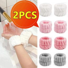 Towel 2PCS Reusable Wrist Washing Belt Soft Microfiber Wristbands Face Water Absorption Prevent Wetness Washband