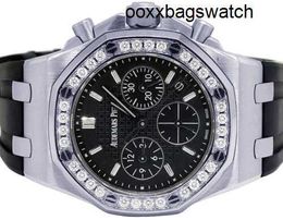 Audemar Pigue Wrist Watches Automatic Watch Audemar Pigue Royal Oak Offshore Chronograph 37MM Factory Diamond Watch HBJX