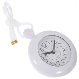 Wall Clocks Farmhouse Clock Round Batteries Shower Digital Timers Bathroom Waterproof Indoor