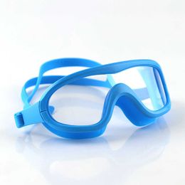 Goggles Children's Goggles Boys' Waterproof and Anti-fog HD Swimming Glasses Girls' Big Frame Swimming Goggles kids Diving goggles P230408