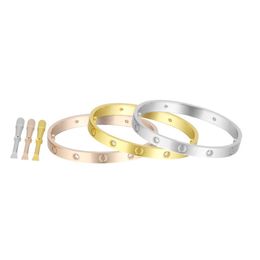 Designer bracelet mens bangle bracelets designer for women gold Titanium Steel Thanksgiving Valentines Day fashion Jewellery gift YZ82