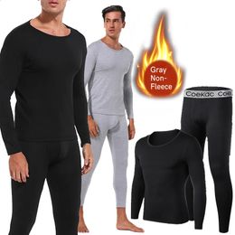 Men s Thermal Underwear Long Johns for Men Fleece Lined Base Layer Set Cold Weather 231109