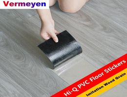 5pcs Wood Grain Floor Stickers 3D Wall Sticker PVC Waterproof Self Adhesive for Living Room Toilet Kitchen Home Decor 2203288387263