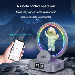 Computer Speakers Magnetic Levitation Astronaut Bluetooth Speaker Clock Astronaut Sound RGB Computer Subwoofer Decoration Birthday Gift YQ231103