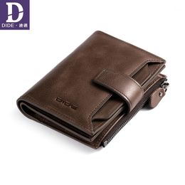 Wallets DIDE Classic Style Genuine Leather Men Short Coin Purse Male Carder Holder Organiser Wallet Gift High Quality1