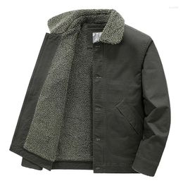 Men's Jackets Plus Size Mens 2023 Winter Warm Windproof Jacket Men Fashion Casual Brand Cotton OverCoat Fleece Thick Military 5XL