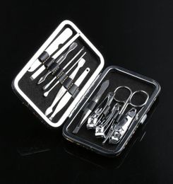 Leopard Pattern Box 12 In 1 Portable Stainless Steel Personal Manicure Set Mini Nail Cutter Nail Pedicure Set Nail Clippers7382058