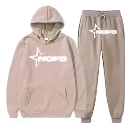 Nofs Y2k Tracksuit Men Sets Winter Hoodies Pants 2 Piece Running Autumn Sweatshirt Sport Joggers Sweatpants Suit 187