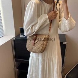 Shoulder Bags Bags Shoulder Bag Summer Woven Straw Tote Bag Fashion Handmade Paper Simple Adjustable Straps Bagstylisheendibags