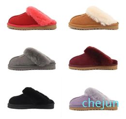 Kid Boys girls children snow slippers Soft comfortable sheepskin keep Warm slippers Aus boots