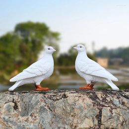 Garden Decorations Outdoor Simulation Animal Bird Resin Pigeon Ornaments Courtyard Villa Sculpture Crafts Balcony Lawn Figurines Decoration