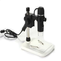 Freeshipping Professional HD USB Digital Microscope Image Sensor 300X Real 50MP 8 LED Measurement Adjustable Holder Djjrq