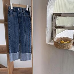 Trousers 2023 Arrivals Girls Denim Pants Fashion Autumn Kids Jeans Children Bottom 2-7 Years