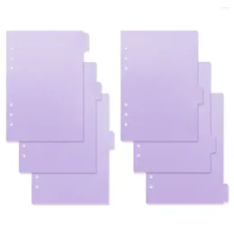 Pcs Separator Page Dividers Loose-leaf Markers Dividing Line Notebook Tab Coloured Binder Pp Index Aesthetic Tabs A4