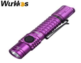 Torches Flashlights Wurkkos FC12 Tactical Rechargeable LED 18650 SFT40 2000lm ATR Power Indicator USBC IPX8 EDC Hiking Lighting L2513565