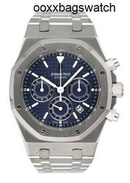 Audemar Pigue Wrist Watches Automatic Watch Audemar Pigue Royal Oak 25860ST Blue Dial Mens Watch Box Papers HBN8