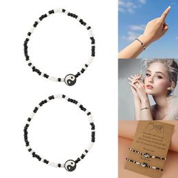 Bangle Necklace For Bridesmaids Yin And Chi Creative National Style Blessing Card Rice Beads Beaded Women's Long Necklaces