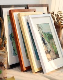 Black White Wood Color Picture Po Frame A4 A3 Wooden Frame Nature Solid Wall Mounting Hardware Included Without Cardboard6352472