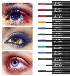 DNM Silk 4D Mascara 12 Colors Double Head Grafting Growth Not Blooming Eyelash Liquid Waterproof Long Thick Warm Mascara 60pcslot5843396