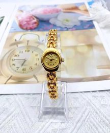 Wristwatches Vintage Simple Mini Gold-plated Waterproof Bracelet Quartz Women's Watch