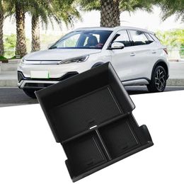 Car Organiser Car Central Armrest Storage Box For BYD Atto 3 Yuan Plus 2022 Central Control Organiser Tray Accessories ABS Material Q231109