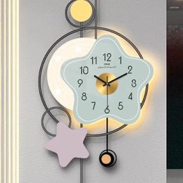 Wall Clocks Battery Led Digital Clock Art Aesthetic Cute Metal Minimalist Luminous Modern Design Hands Saat Decorative